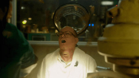 Man Attacked By Moth GIF