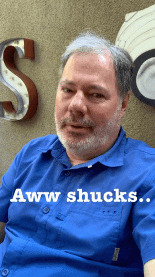 Man Aww Shucks GIF