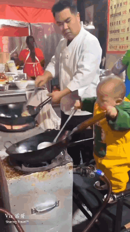 Man Baby Cooking Kitchen Saying Via Sharing Travel
