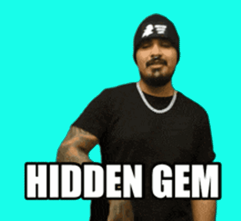 Man Beanie Necklace Smoking Cigarette Saying Hidden Gem GIF