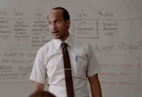 Man Before Whiteboard Saying There He Is GIF