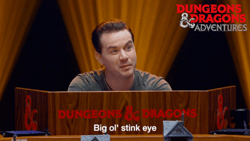 Man Behind Dungeons & Dragons Podium