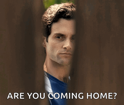 Man Behind Fence Asking Are You Coming Home