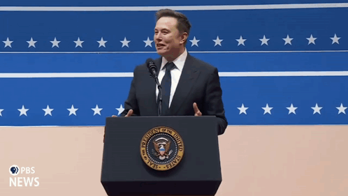 Man Behind Podium Saying President of the United States
