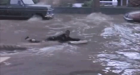 Man Being Pulled Out Of Water GIF