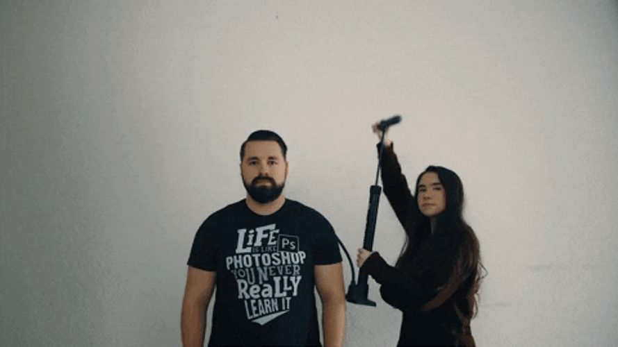 Man Big Head Pumping The Air GIF