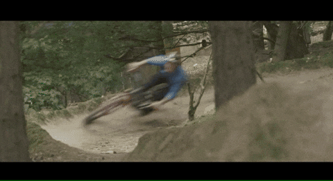 Man Biking Mountain Trail Ride GIF