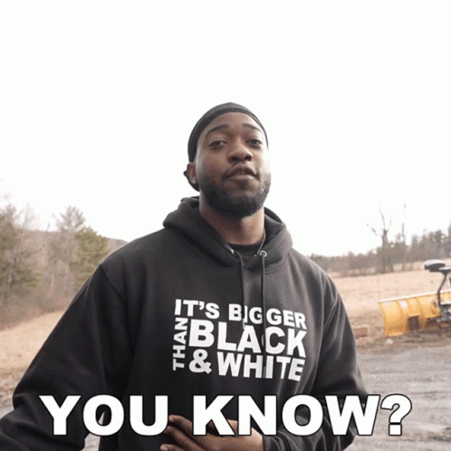 Man Black Hoodie It's Bigger Than Black and White