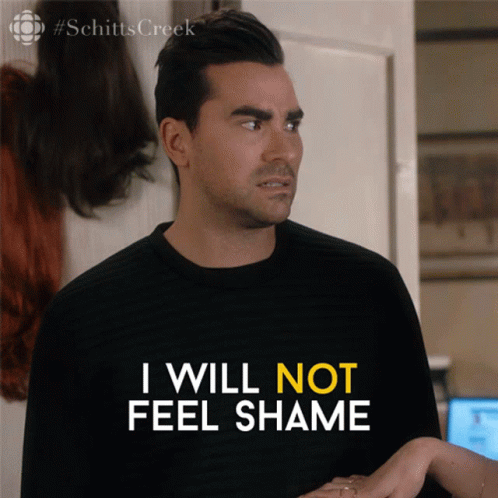 Man Black Shirt I Will Not Feel Shame
