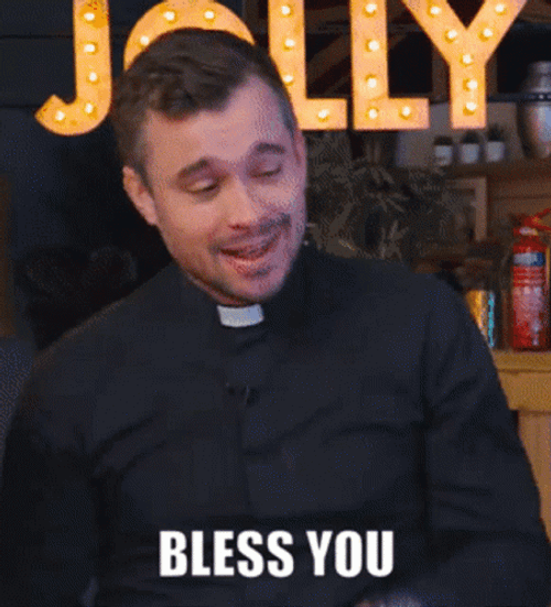 Man Bless You Sign Of The Cross GIF