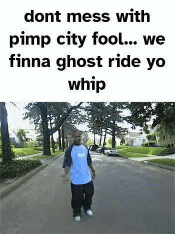 Man Blue Shirt Dont Mess With Pimp City