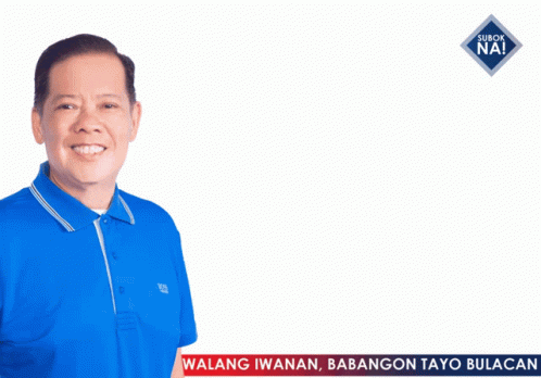 Man Blue Shirt Walang Iwanan Babangon Tayo Bulacan GIF