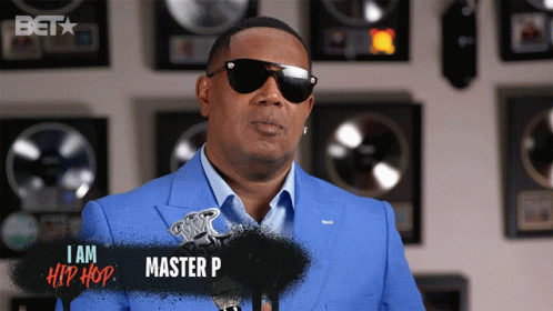 Man Blue Suit Sunglasses I Am Master P GIF