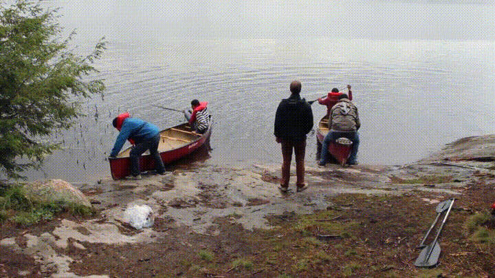 Man Boat Flipped GIF