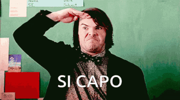 Man Bow Tie Black Jacket Says Si Capo GIF