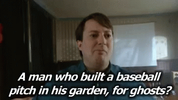 Man Built Baseball Pitch For Ghosts GIF