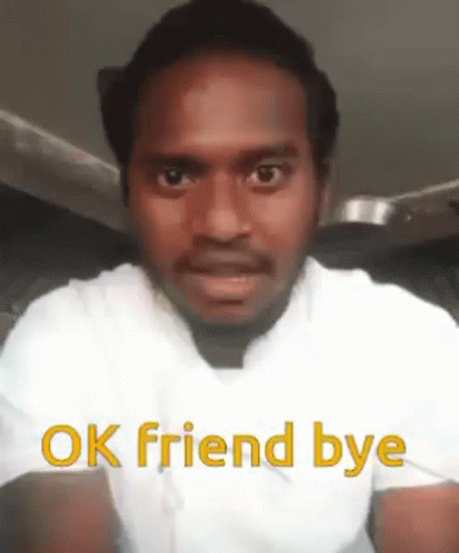 Man Bye Friend Meme GIF