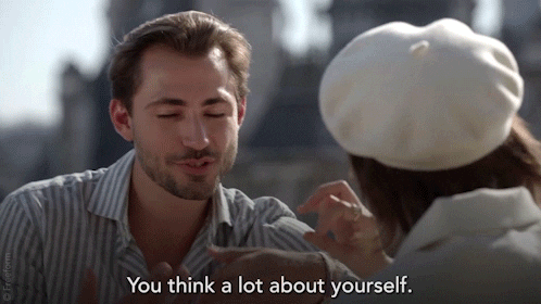 Man Called Out Woman You Think About Yourself GIF