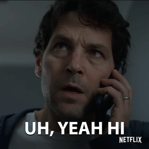 Man Calling Saying Uh Yeah GIF