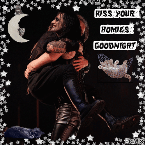 Man Carrying Another Man Kiss Your Homies Goodnight
