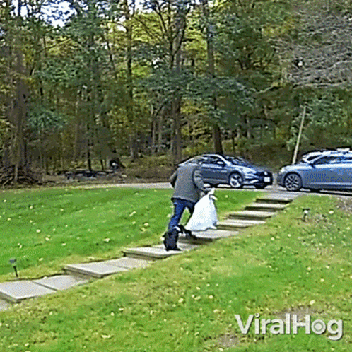 Man Carrying Bag Viralhog