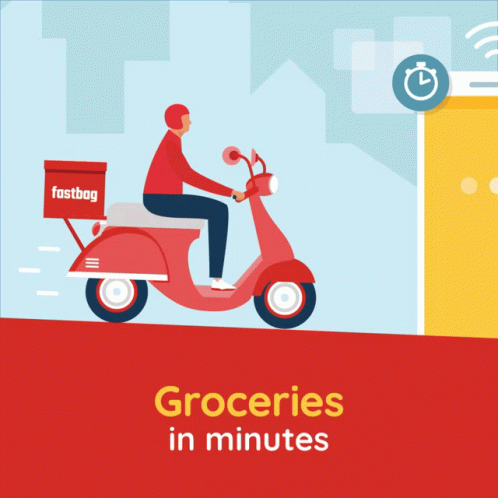 Man Carrying Box Free Delivery On All Orders GIF