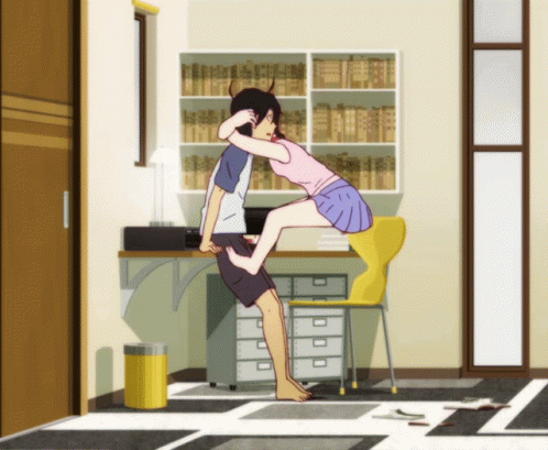 Man Carrying Girl in Room