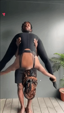 Man Carrying Girl Muscle Growth Workout GIF