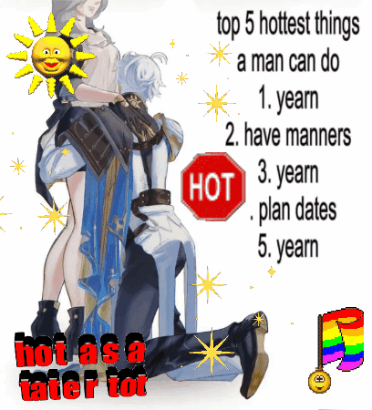 Man Carrying Woman Hot as a Tater Tot