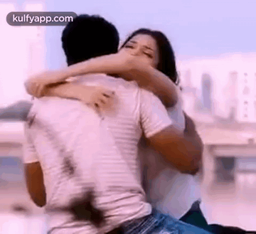 Man Carrying Woman Hugging GIF