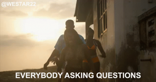 Man Carrying Woman With Asking Questions