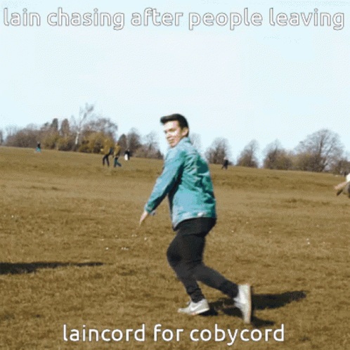 Man Chasing People To Leave Meme GIF