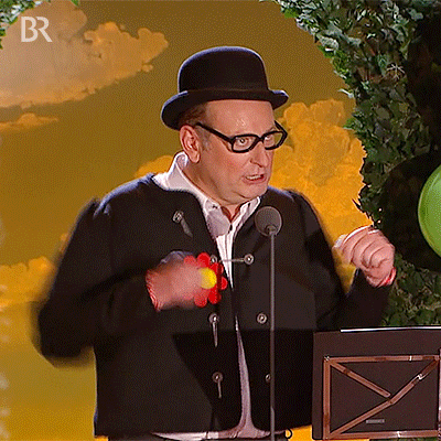 Man Chicken Dance On Stage GIF