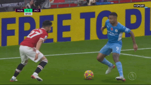 Man City Player Stumbled Down GIF