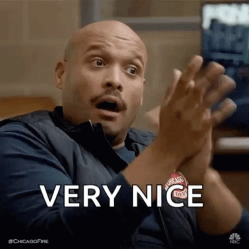 Man Clapping Hands Saying Very Nice