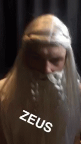 Man Copying God Zeus GIF