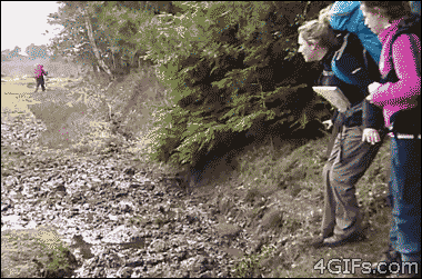 Man Covered In Foam Holding Cup With Red Straw GIF