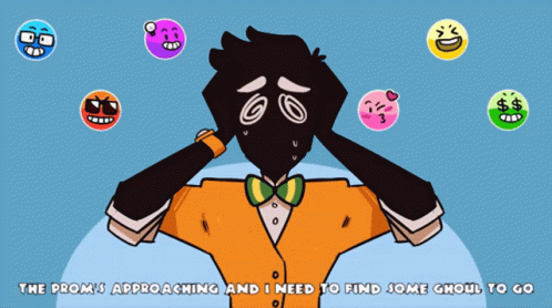 Man Covering Ears Surrounded by Smiley Faces