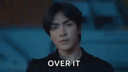Man Covering Eyes With Over It GIF