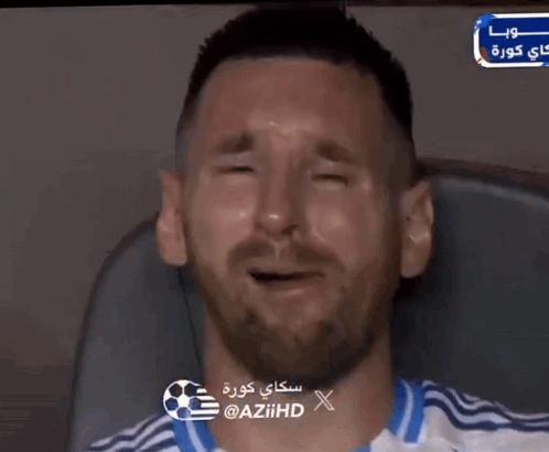 Man Covering Face Before Aziihd Screen