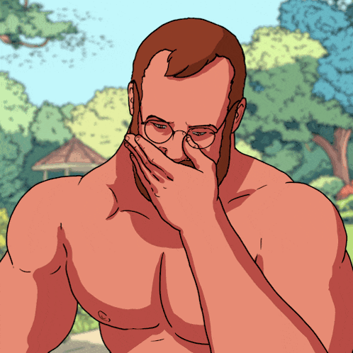 Man Covering Mouth
