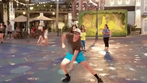 Man Crazy Dancing In Public GIF