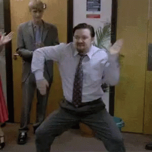 Man Crazy Dancing In The Office GIF