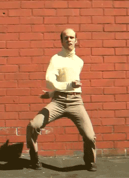 Man Crazy Dancing With His Arms And Legs GIF