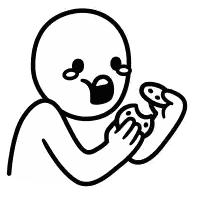 Man Crying Eating Cookie