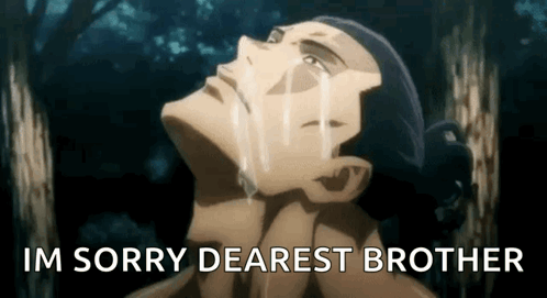 Man Crying Im Sorry Dearest Brother