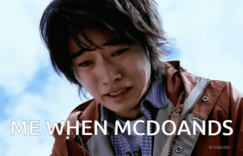 Man Crying Me When Mcdoands