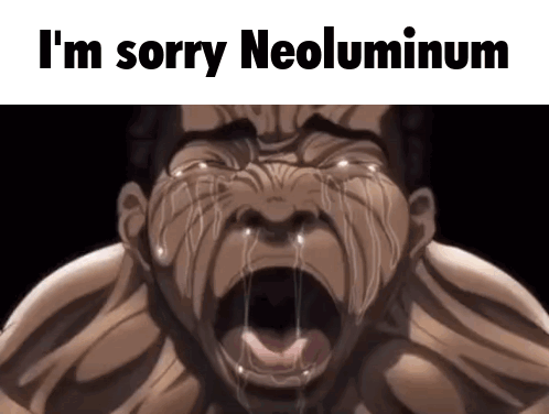 Man Crying Saying I'm Sorry Neoluminium