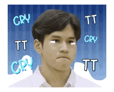 Man Crying Surrounded by Words