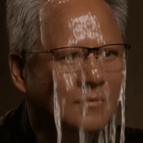 Man Crying Water From Eyes